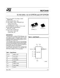 Datasheet M27C64A-15C1TR производства STMicroelectronics